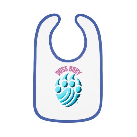 Boss Baby Themed Contrast Bib for Newborns | Cute Baby Shower Gift